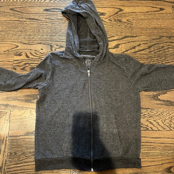 KATIEJ NYC GRAY GIRLS SWEATSHIRT SIZE LARGE - Picture 2 of 2